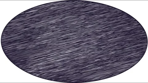 Dynamic abstract motion with circular line patterns in continuous flow Stock Footage 314459368