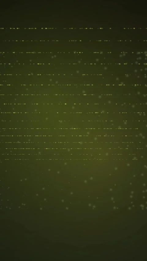 Dynamic abstract motion graphics with flowing yellow dots on a green background Stock Footage 327625654