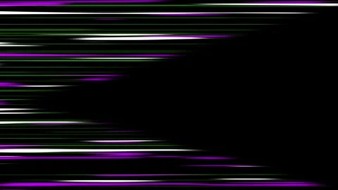 Dynamic abstract motion sequence with vibrant green, magenta, neon purple, and Stock Footage 319589625