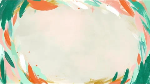 Dynamic abstract motion with vivid brushstrokes and colorful swirls Stock Footage 315158202