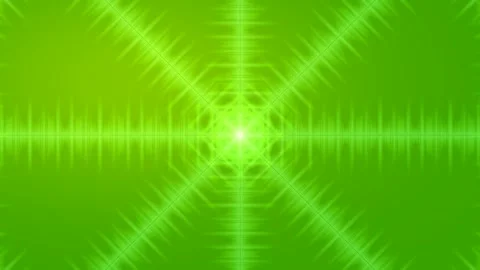 Dynamic abstract neon green energy wave pattern with glowing futuristic lines Stock Footage 337711314