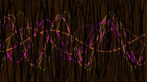 Dynamic abstract neon light trails flowing background energy pattern for mo.. Stock Footage 342115288