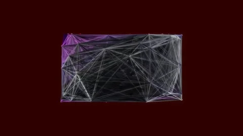 Dynamic Abstract Network Connection Mapping Futuristic Technology Data Stream Stock Footage 342205455