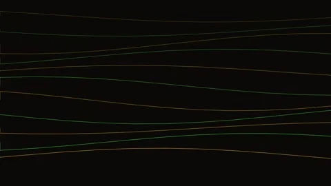 Dynamic abstract network curves on dark background for tech data visualizatio Stock Footage 343659205