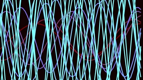 Dynamic abstract network data stream connecting technology on black backgroun Stock Footage 340379120