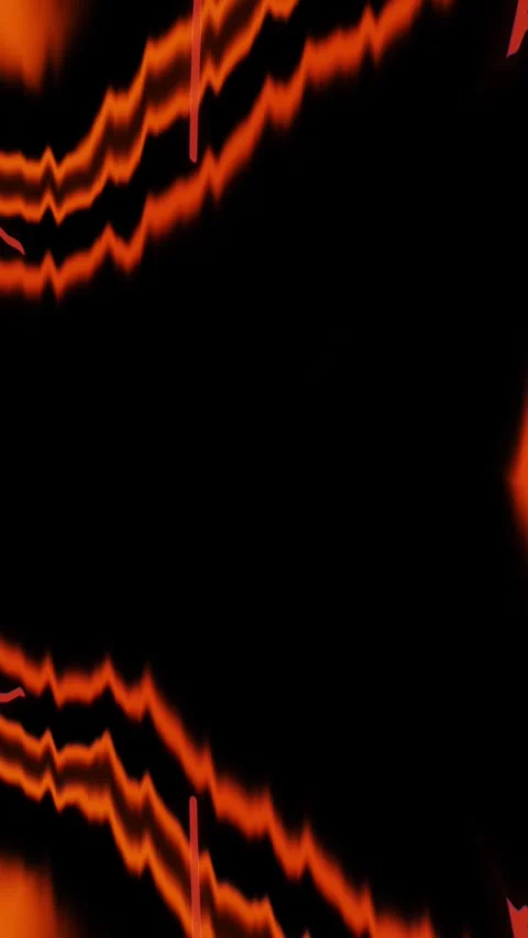Dynamic Abstract Orange Glowing Energy Waves Motion Graphic 库存影片 345019852