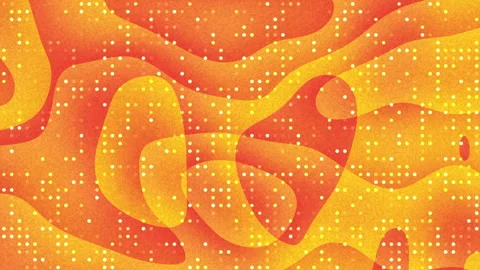 Dynamic Abstract Organic Shapes Flowing Animation Orange Yellow Gradient Stock Footage 346543442