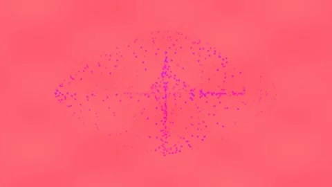 Dynamic abstract particle explosion visualization conveying connectivity on.. Stock Footage 336536273