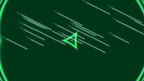 Dynamic abstract particle network flowing through dark digital space backgr.. Stock Footage 337573236
