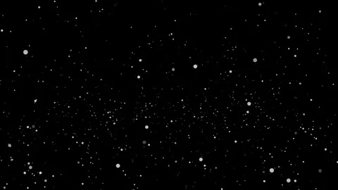 Dynamic abstract particles gracefully floating in the dark space, providing a Stock Footage 321386148