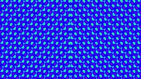 Dynamic abstract pattern background: Neon teal and lime green polka dots loop Stock Footage 336886331