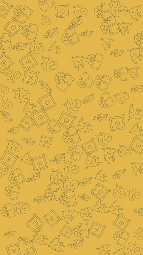 Dynamic abstract pattern with fluid dotted lines and geometric shapes on ye.. Stock-Footage 336834345