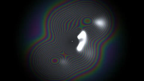 Dynamic abstract pattern of light and dark waves with Video stock 338287398