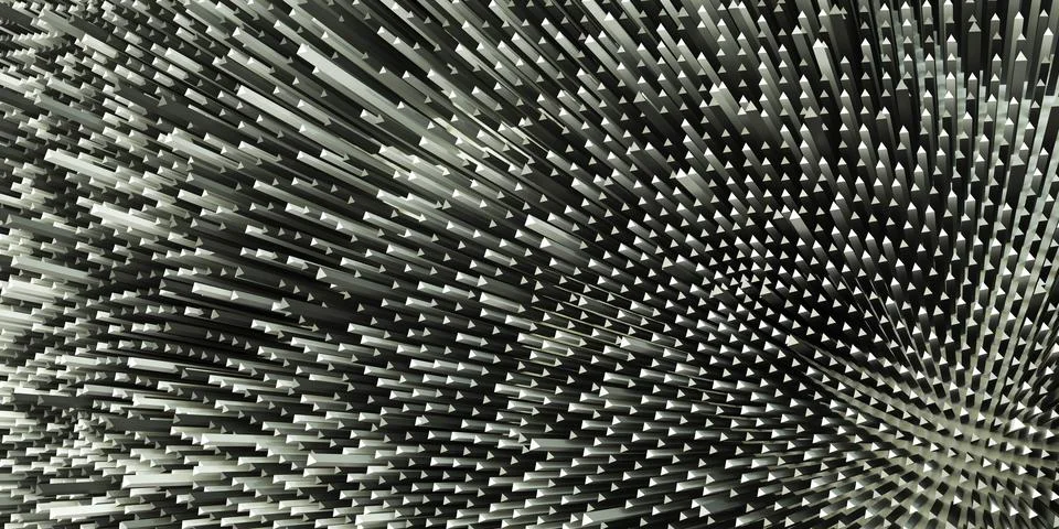 Dynamic Abstract Pattern of Sharp Structures Illustrazione stock