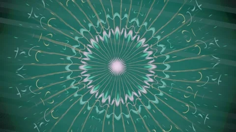 Dynamic abstract pattern with swirling lines and circles Stock Footage 337389832