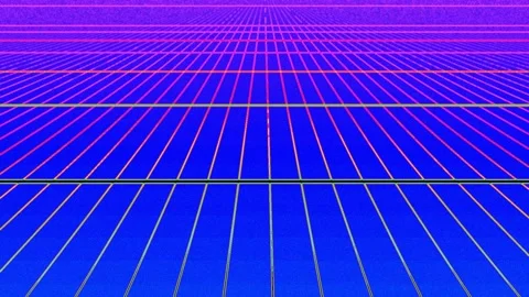 Dynamic abstract perspective background with vibrant retro neon gradients a.. Stock Footage 337658327