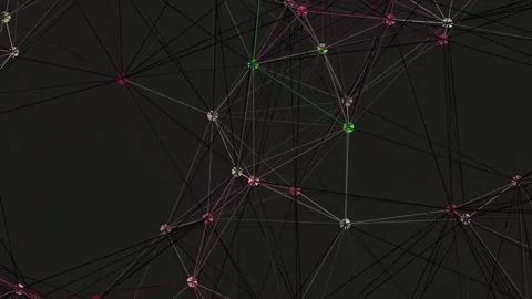 Dynamic abstract plexus network visualizing global data connections and tec.. 库存影片 341055861