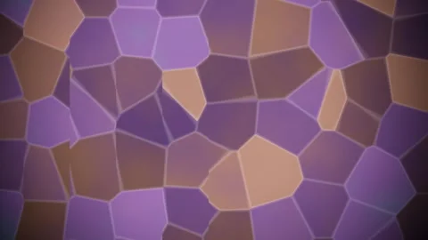 Dynamic abstract polygon shapes flow in purple, brown, and blue hues Stock Footage 325367322