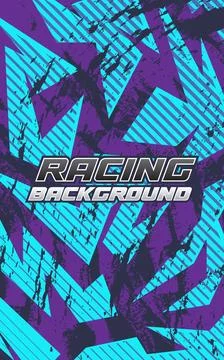 Dynamic Abstract Racing Background With Geometric Shapes Illustrazione stock