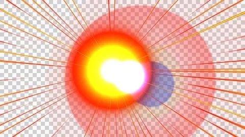 Dynamic Abstract Radiating Light Burst Illustrazione stock