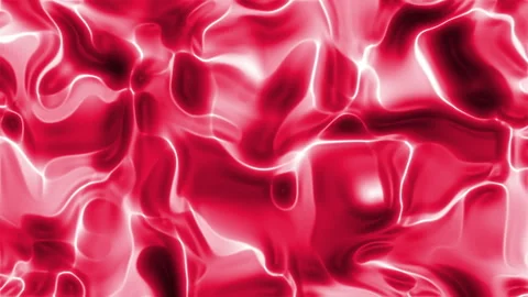 Dynamic Abstract Red Fluid Art with Vivid Marbled Patterns and Glossy Texture Stock Footage 312987014
