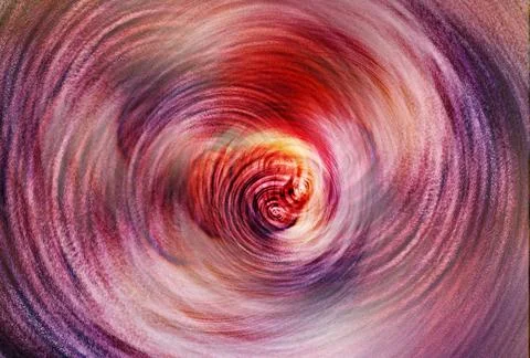 A dynamic abstract red swirl vortex featuring concentric spiral motion, tex.. Stockillustratie
