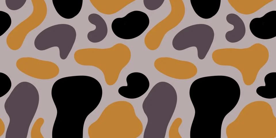 Dynamic abstract seamless pattern of bold shapes and colors enhancing moder.. 스톡 일러스트
