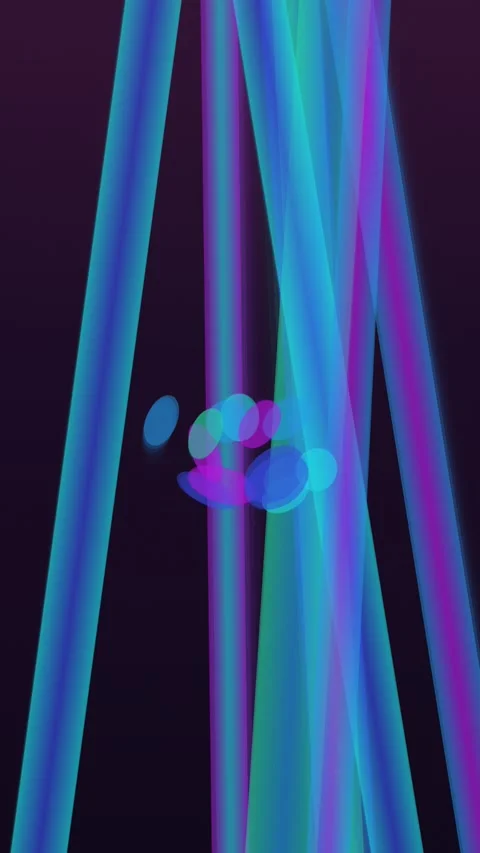 Dynamic abstract shapes create a vibrant, evolving visual experience Stock Footage 327942055