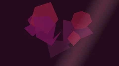 Dynamic abstract shapes float in a dark, cosmic space Stock Footage 327337555