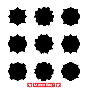 Dynamic Abstract Silhouettes Futuristic Vector Art Collection for Creative .. Stock Illustration