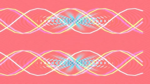 Dynamic Abstract Sine Wave Graph Loop Background Technology Signal Motion Video stock 336264098
