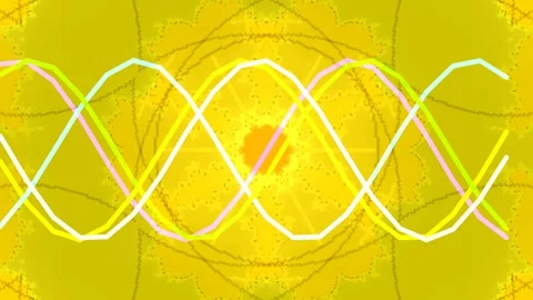 Dynamic abstract sine wave pattern on vivid purple background Video stock 333110852