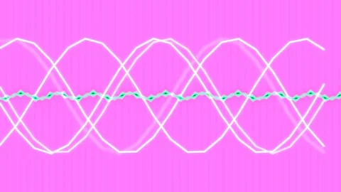 Dynamic abstract sine waves visualizing data signals, electricity, and ener.. Stock Footage 337497685
