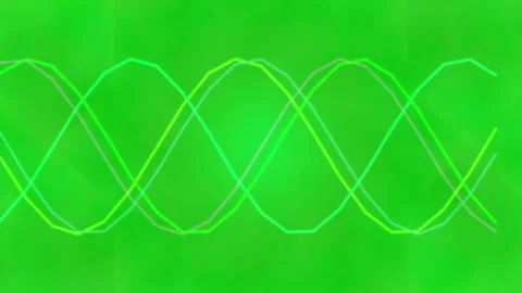Dynamic abstract sound wave equalizer loop on vibrant magenta background Stock Footage 336886398