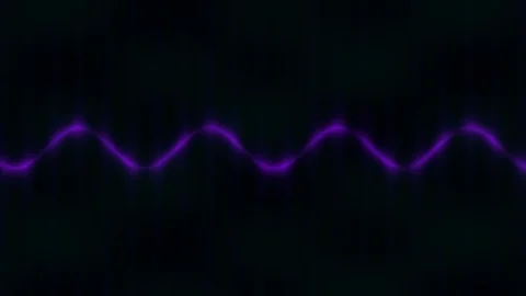 Dynamic abstract sound wave equalizer lines on dark background motion graphic Stock Footage 337704068