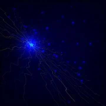 Dynamic abstract space energy burst background vibrant glowing blue central.. イラスト素材