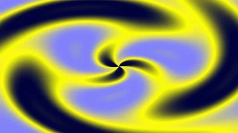 Dynamic abstract spiral gradient flow yellow blue cosmic background animation Stock Footage 340378488