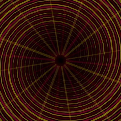 Dynamic abstract spiral vortex tunnel pattern in rich crimson tones 스톡 동영상 345690911