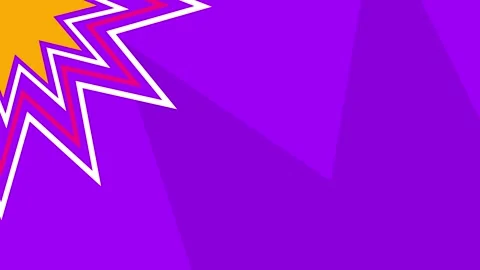 Dynamic Abstract Star Animation on Purple Geometric Background Video stock 330991378