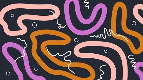 Dynamic Abstract Swirls with Arrows Background Stock Illustration