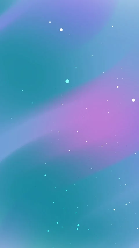 Dynamic abstract teal purple pink gradient background with floating particl.. Video stock 338379484