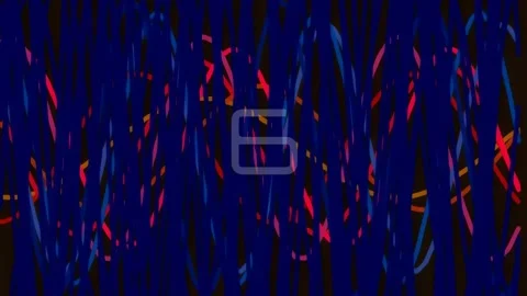 Dynamic abstract tech flow background, glowing red and deep blue energy lines Stock Footage 342205492
