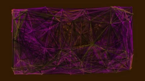 Dynamic abstract tech pattern: interconnected data grid structure in deep p.. Stock Footage 342114786