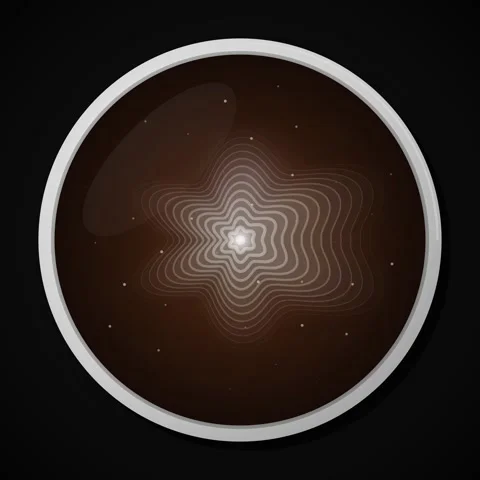 Dynamic abstract technological spiral pattern on dark cosmic background Stock Footage 344777093