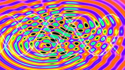 Dynamic abstract technological wave patterns on bright cyan background Stock Footage 336259542