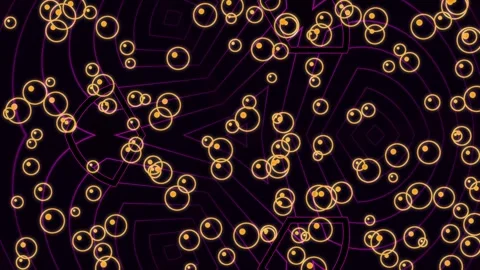 Dynamic abstract technology background with glowing interconnected data net.. Stock Footage 339776397