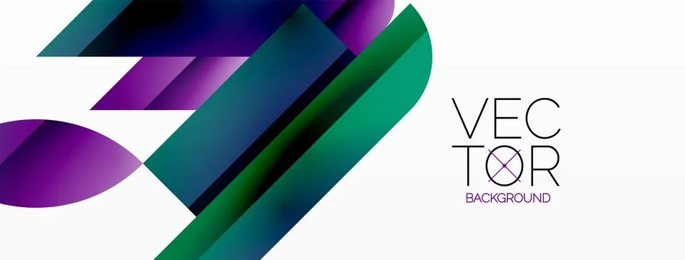 Dynamic abstract vector background. Harmonious fusion of circles, squares, and 스톡 일러스트