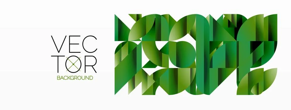 Dynamic abstract vector background. Harmonious fusion of circles, squares, and 스톡 일러스트