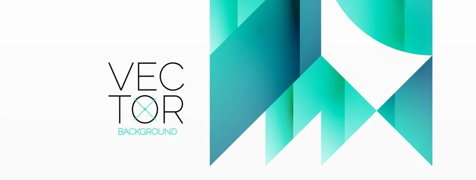 Dynamic abstract vector background. Harmonious fusion of circles, squares, and Stock Illustration