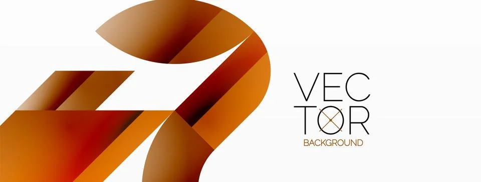 Dynamic abstract vector background. Harmonious fusion of circles, squares, and Stock Illustration